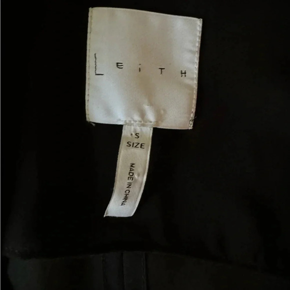 Leith Silk Sheer Long Single Button Blazer with Shoulder Pads Women’s size Small - Picture 9 of 14
